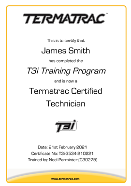Certificates and Licenses